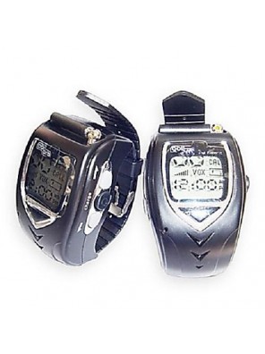 22 Channels Sliver Wrist Watch Style A Pair Walkie Talkie with Big Backlight LCD Screen