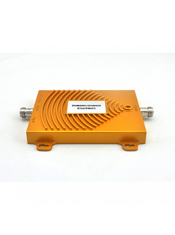 Mini CDMA 850MHz PCS 1900MHz Mobile Phone Signal Booster Dual Band Signal Repeater with Ceiling / Log Periodic Antenna