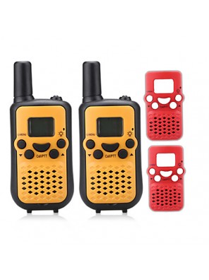 PMR 446MHZ Walkie Talkie for Kids changeable plastic(2PCS Free) Output 0.5W 8Channels Up to 3KM-5KM AAA Alkaline Battery