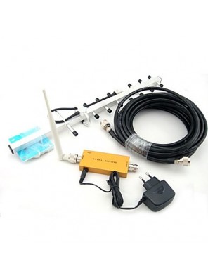 Mini W-CDMA 2100MHz Mobile Phone 3G Signal Booster , W-CDMA 3G Signal Repeater + Omni Antenna + Yagi Antenna With 10m Cable