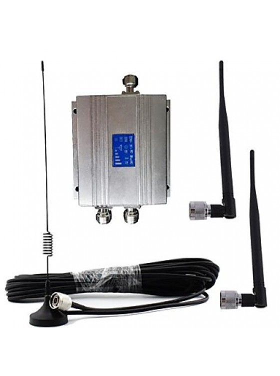 New LCD GSM 900MHz Cell Phone Signal Repeater Booster Amplifier + Antenna Kit