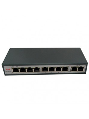 8 + 2 Standard Poe Smart Switch Supports Ieee802.3Af Power Over Ethernet Standard Factory Outlets 