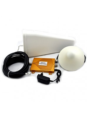 Mini CDMA 850MHz PCS 1900MHz Mobile Phone Signal Booster Dual Band Signal Repeater with Ceiling / Log Periodic Antenna